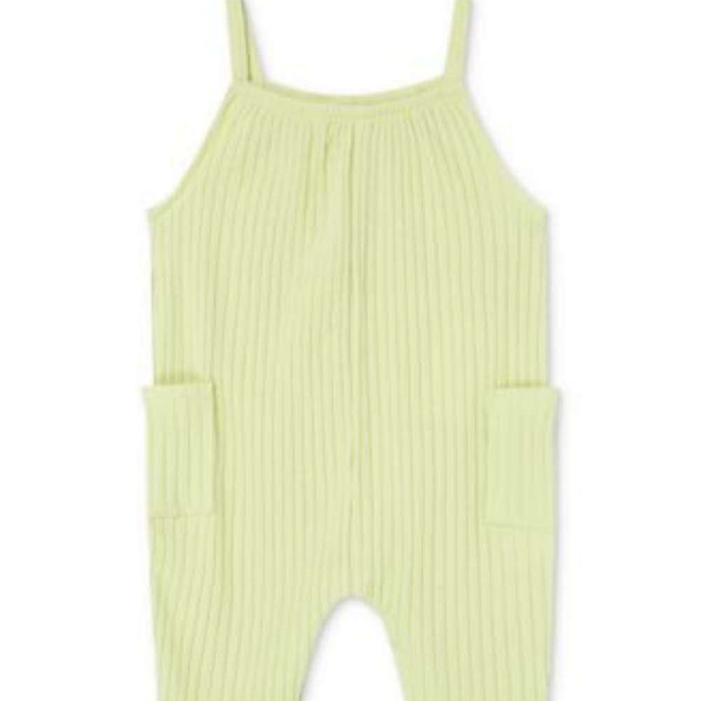Little MeBaby‎ Girls or Boys Safari Green Jumpsuit